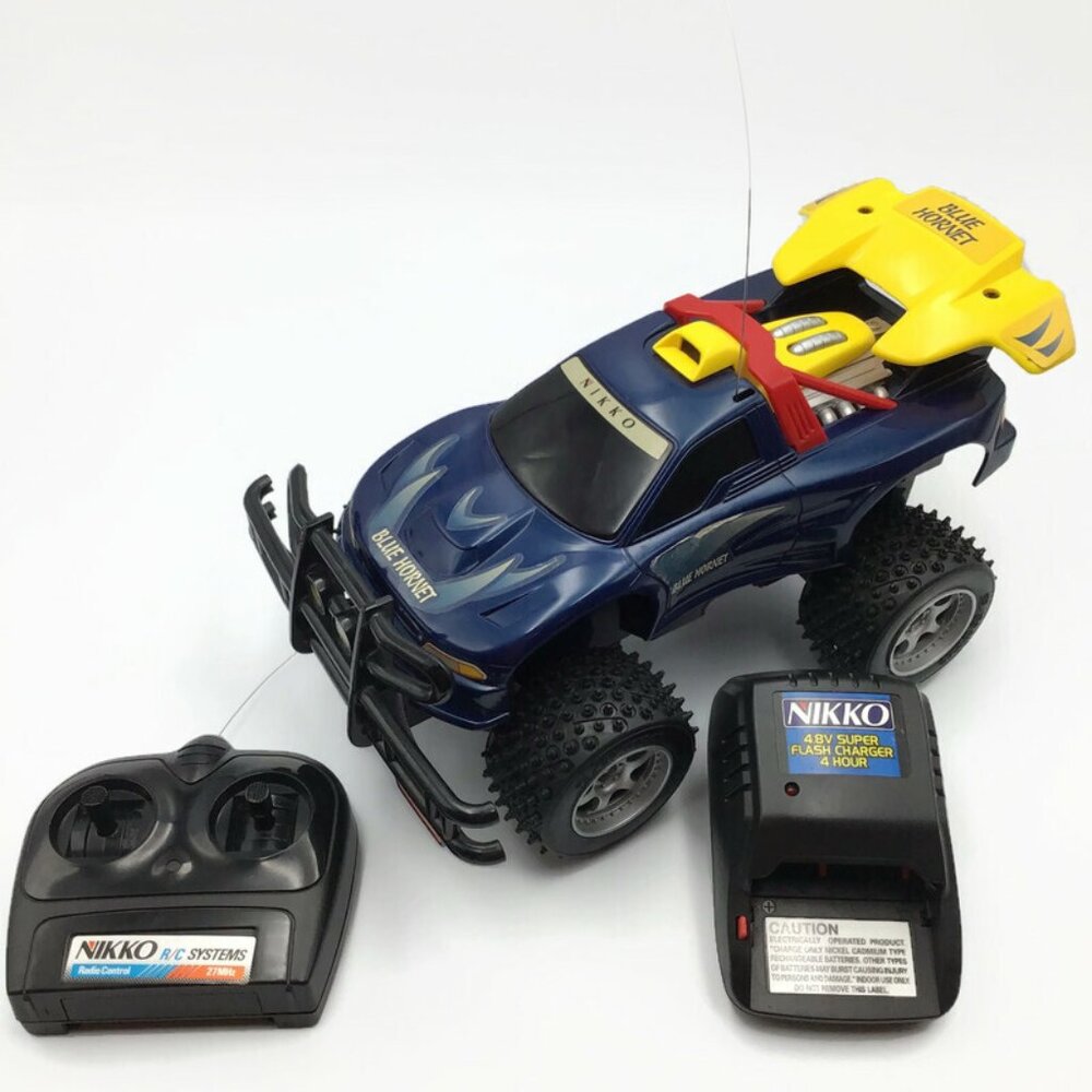 Nikko RC Blue Hornet Vintage Radio Control Car Truck Battery Charger WORKS